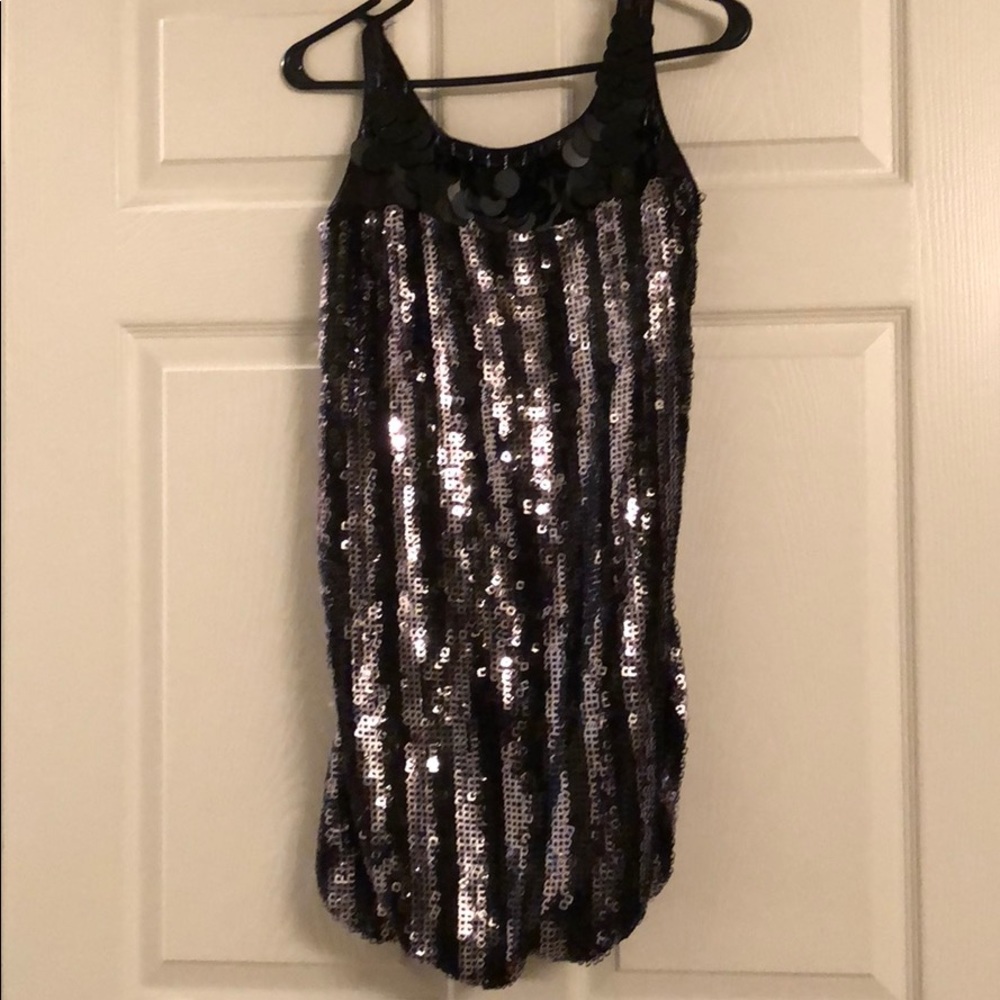 S Black & Silver XOXO Dress